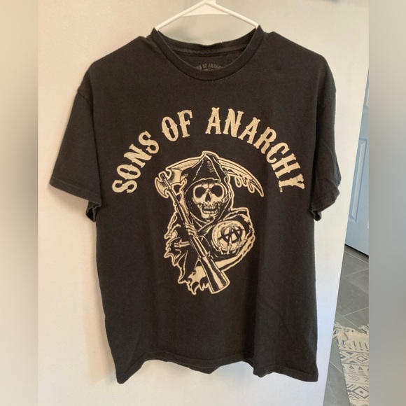 Sons of Anarchy tv show motorcycle black t shirt large - Picture 1 of 3